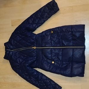 Girls Michael Kors Puff Coat With Pink Fleece Interior